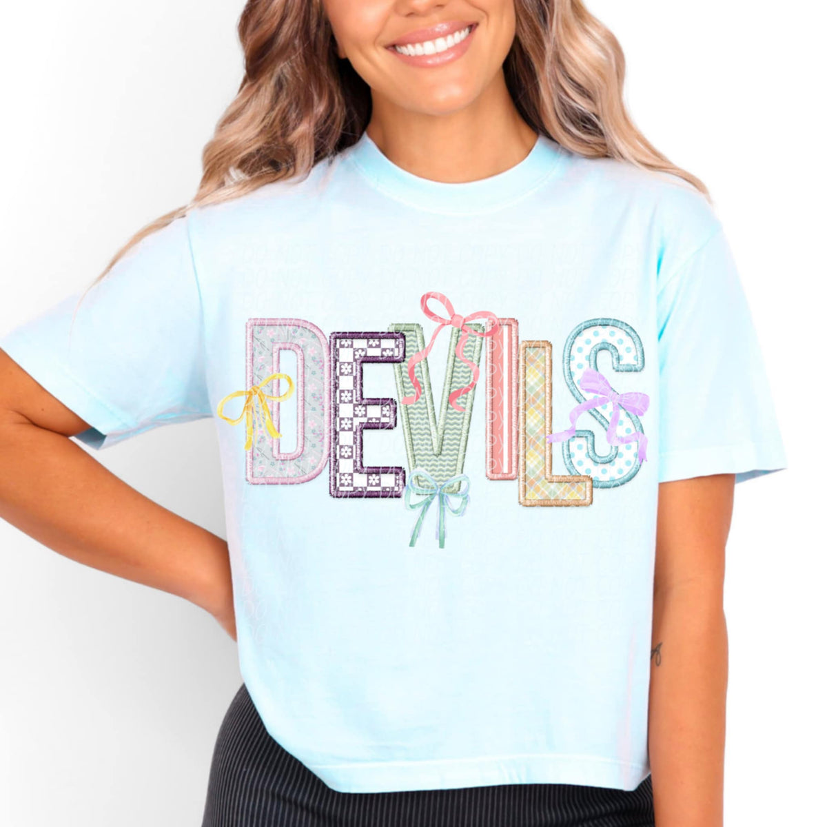 Devils Spring Bow Mascots (CITY) 97127 DTF transfer