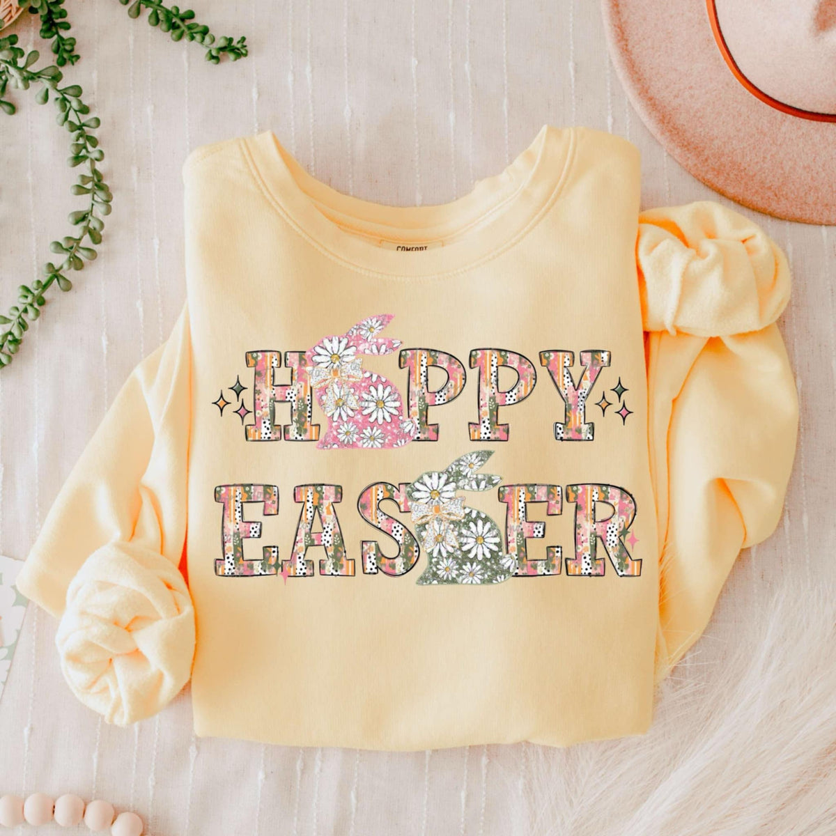 Happy Easter floral (VIRGO) 85183 DTF transfer