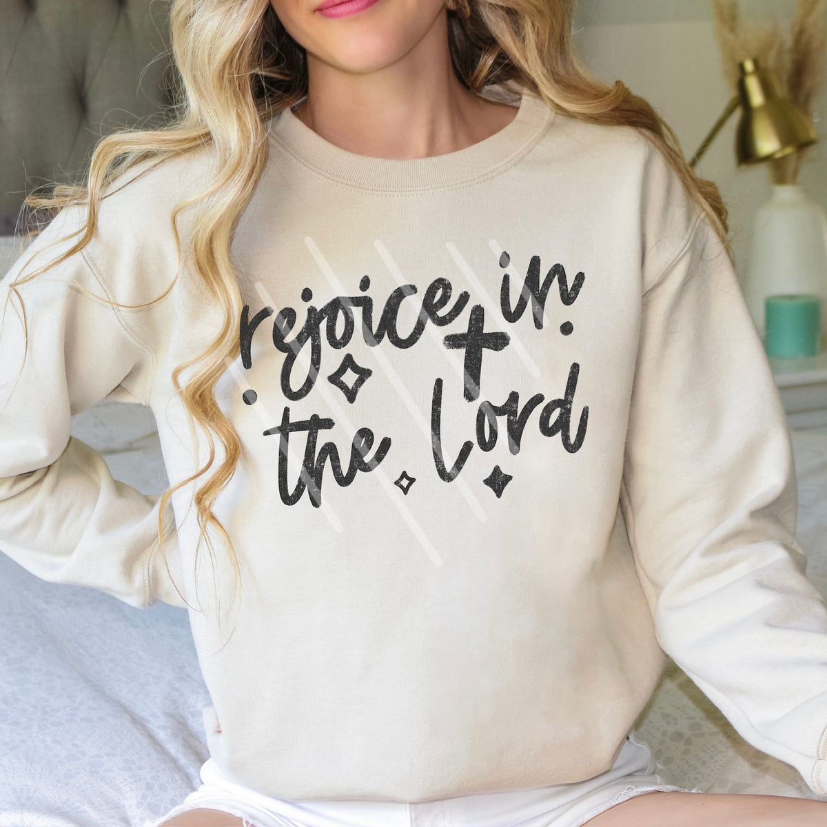 Rejoice in the world scarlow 110303 DTF transfer