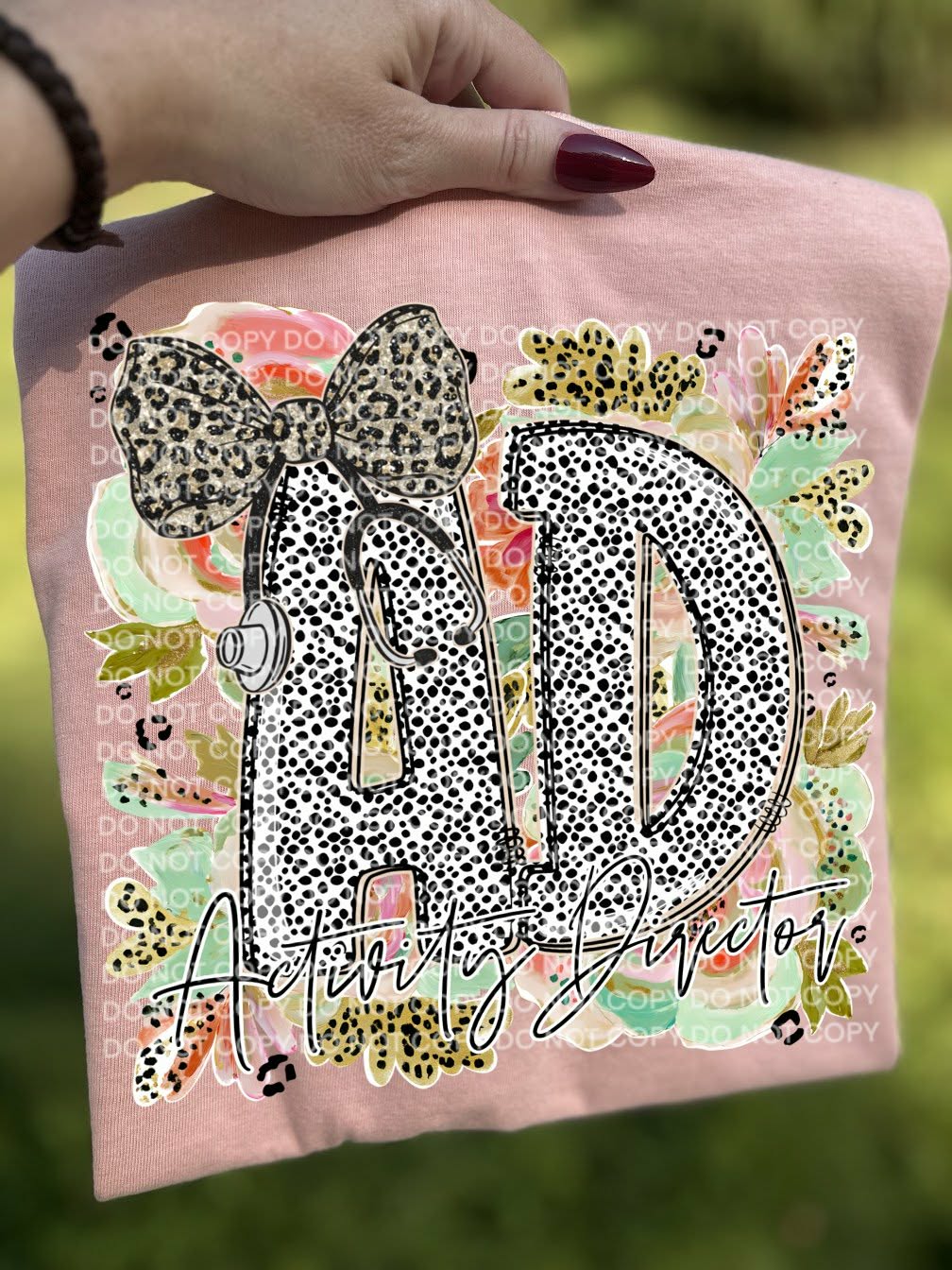 AD (polka dots) (Scg) DTF Transfer