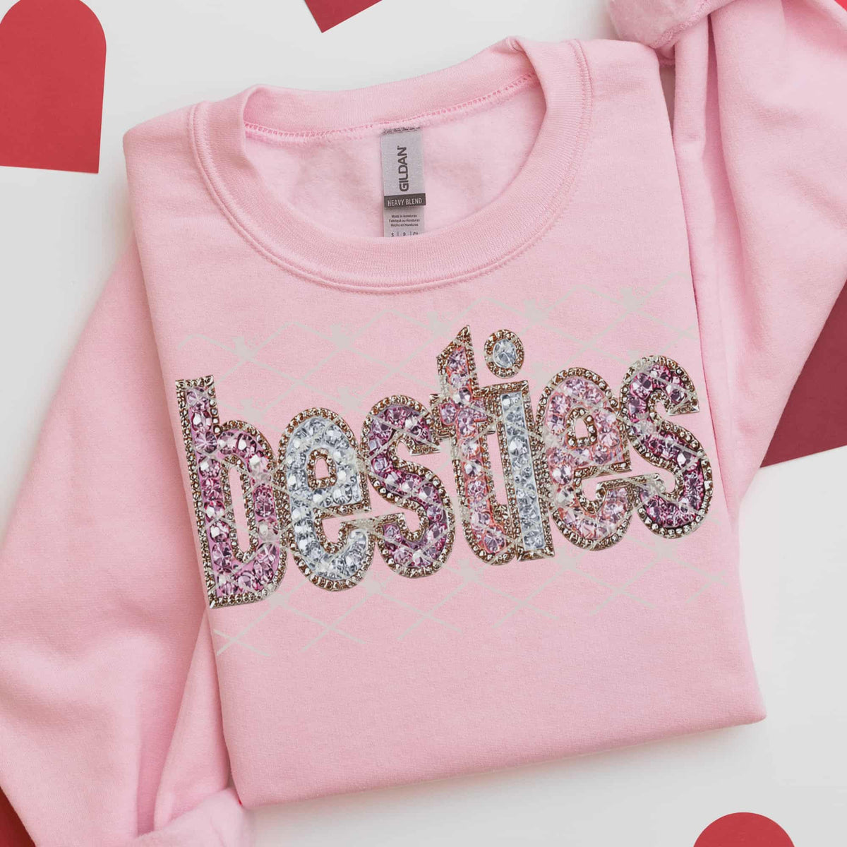 Faux Rhinestone besties (TGG) DTF Transfer