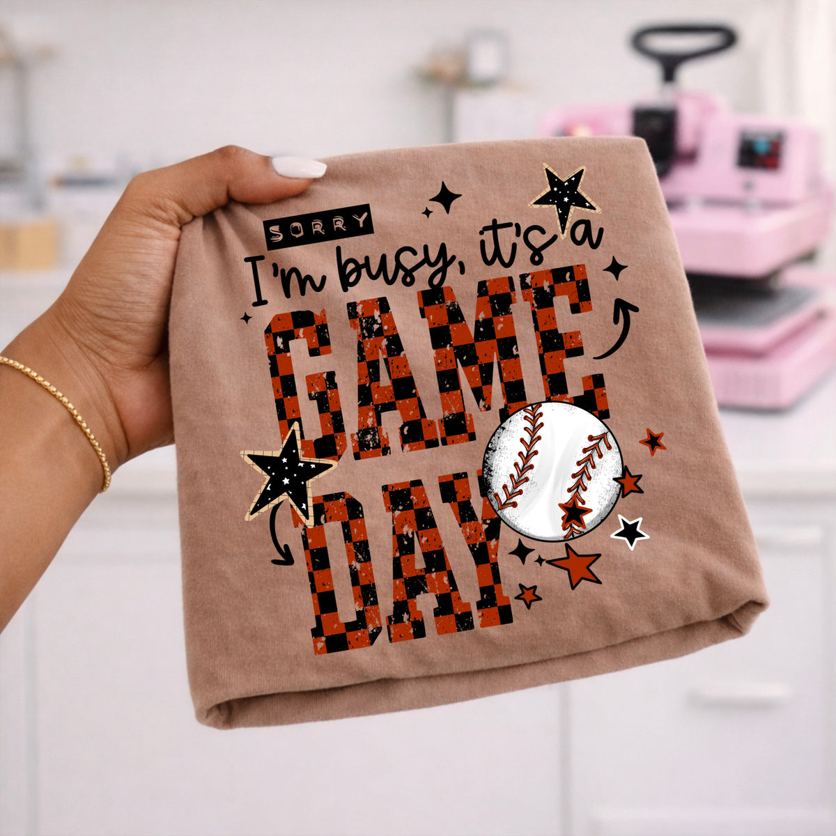 Sorry I’m busy game day baseball (CSC) DTF Transfer