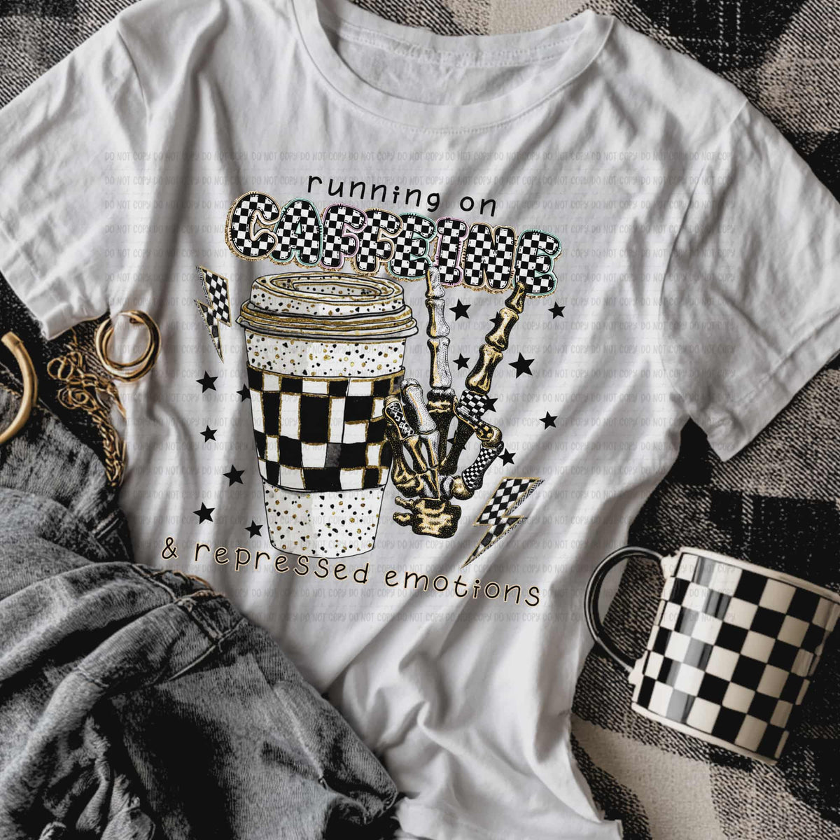 Caffeine and Repressed Emotions (REVEL) DTF Transfer