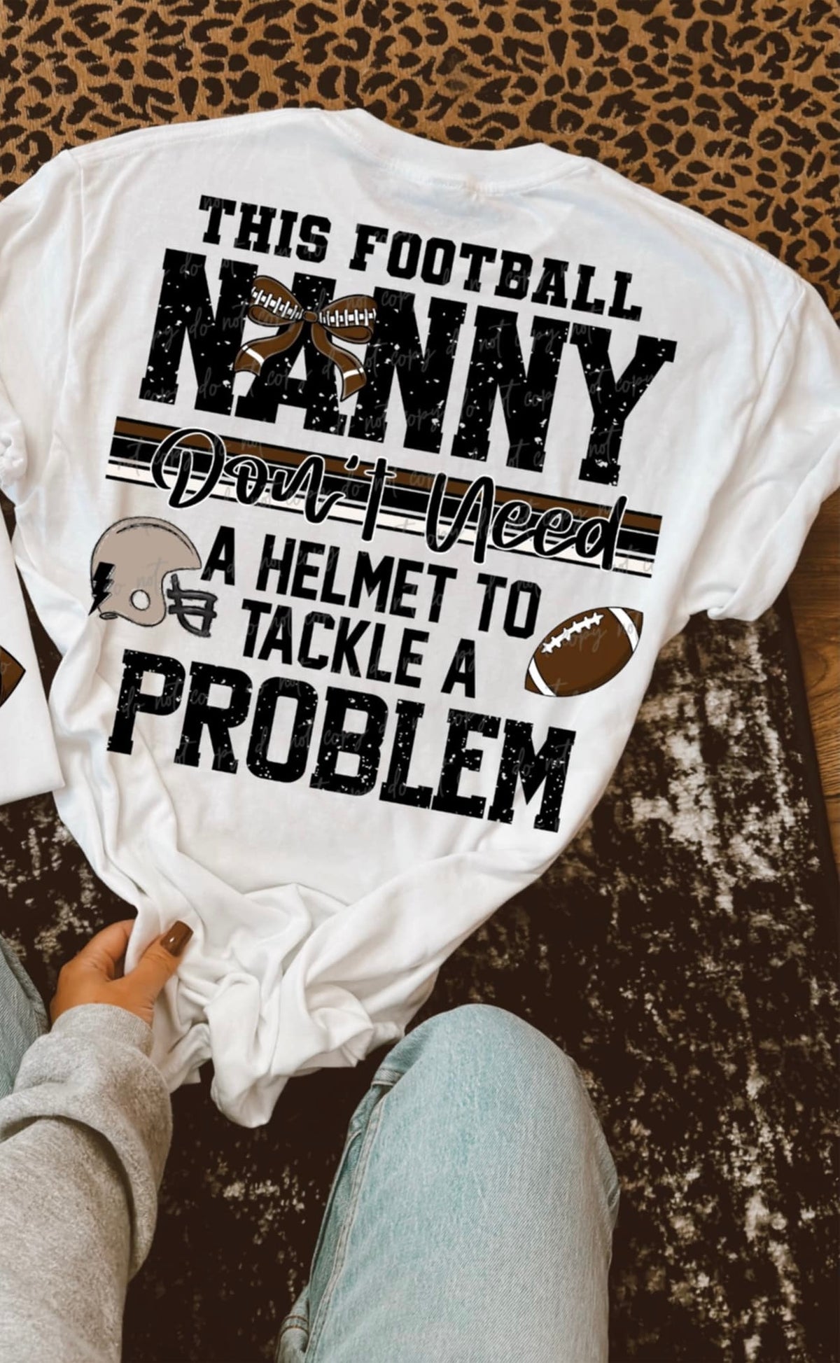 This football Nanny don’t need a helmet to tackle a problem BOW (VIRGO) 94463 DTF transfer