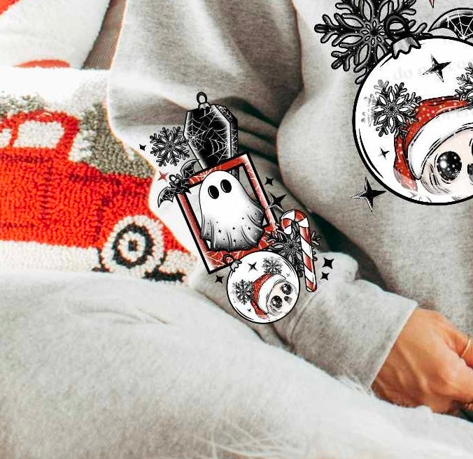 Spooky & merry sleeve (CSC) 58553 DTF transfer