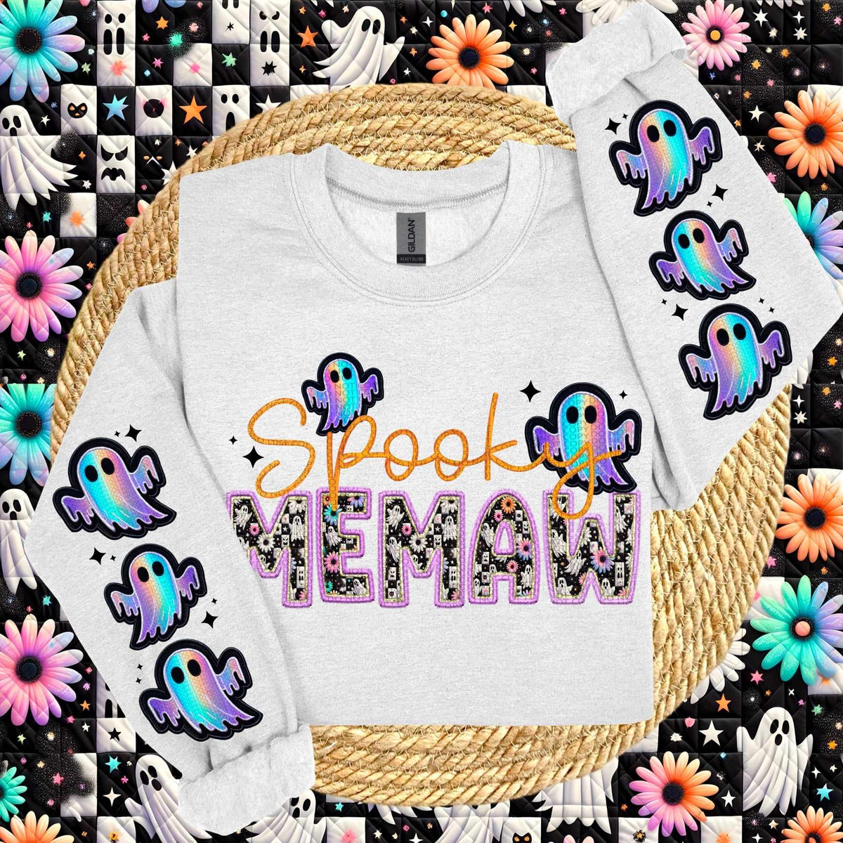 Spooky memaw FRONT ONLY (HW) 62375 DTF transfer