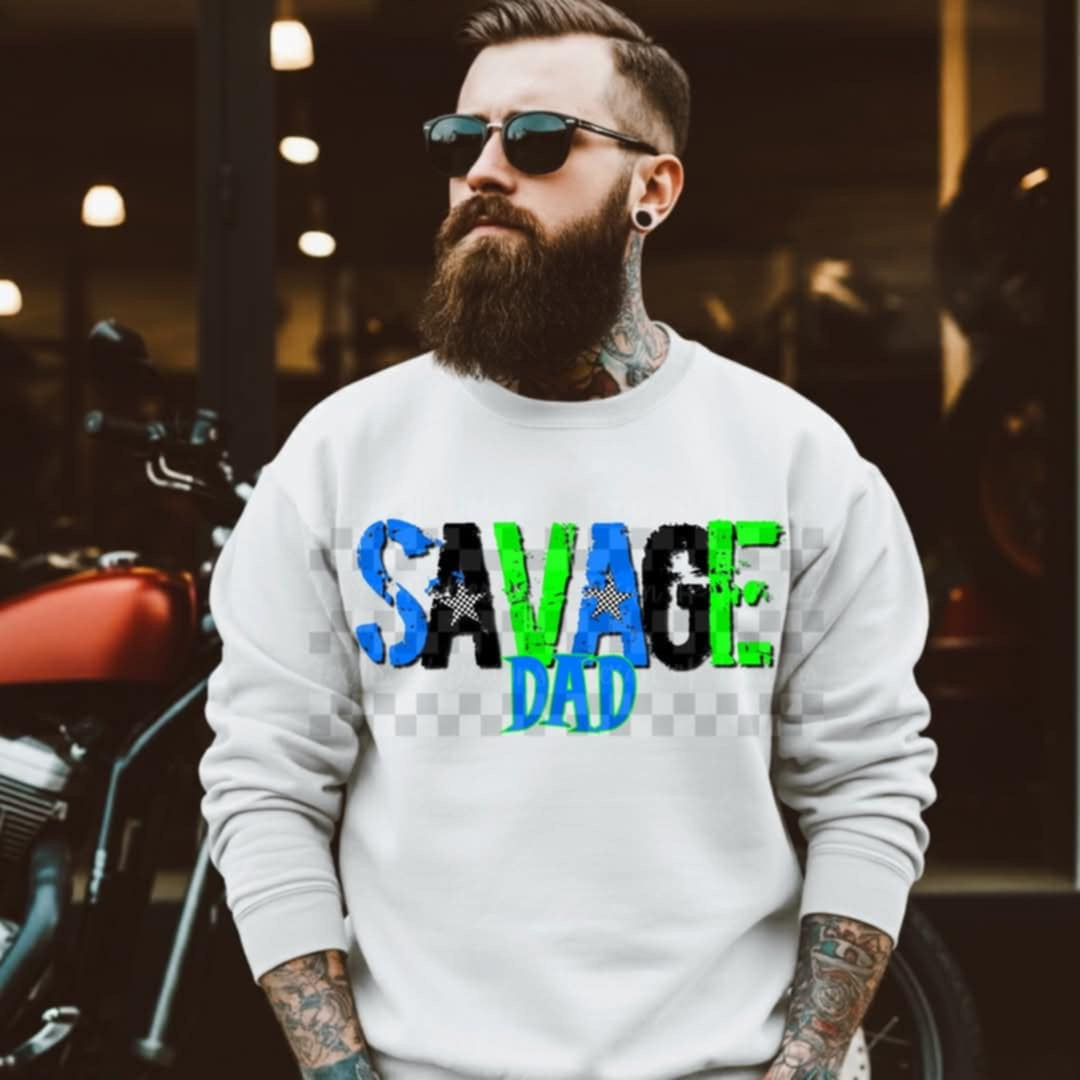 Savage dad (Texans) 106365 DTF transfer