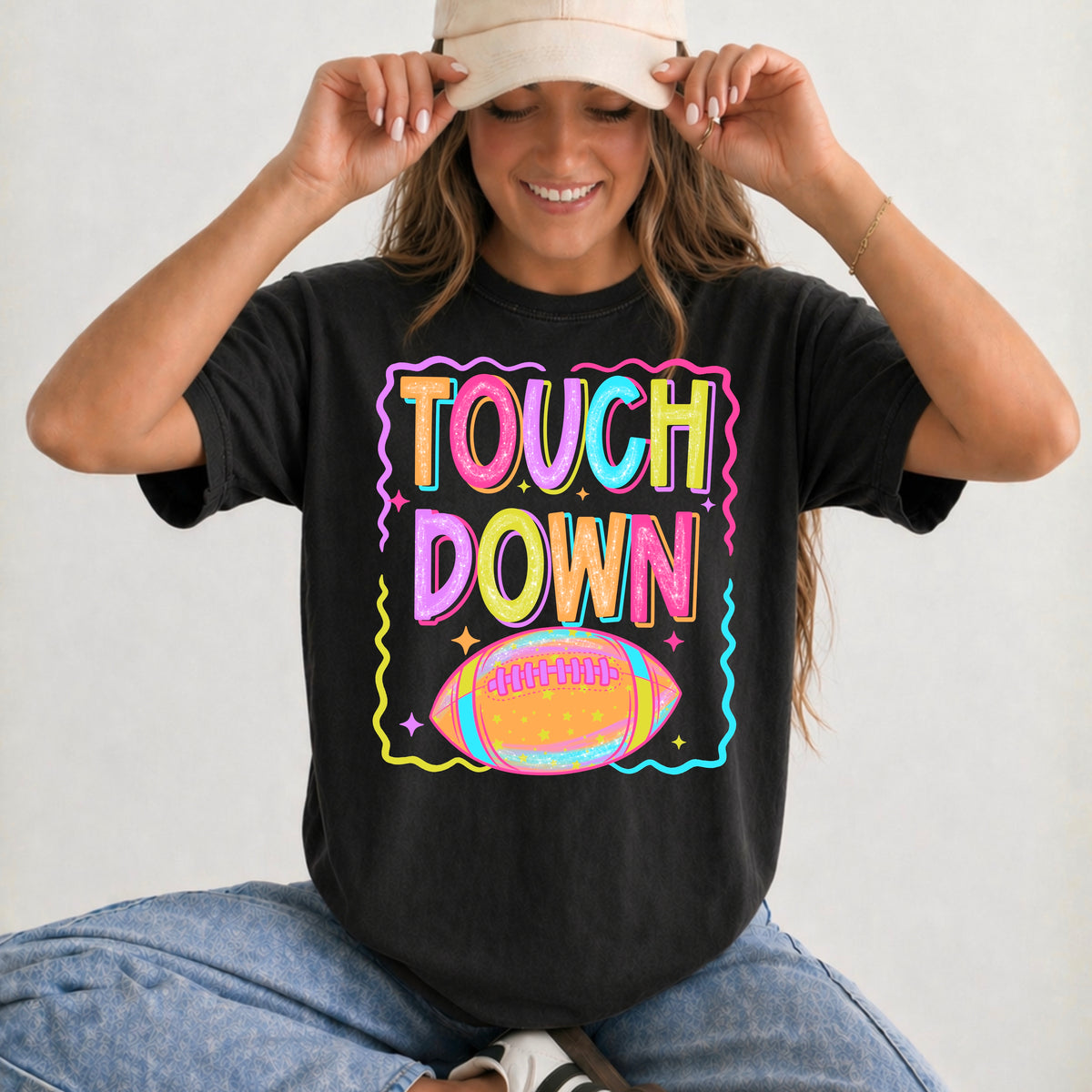 Touchdown football colorful (CSC) DTF transfer