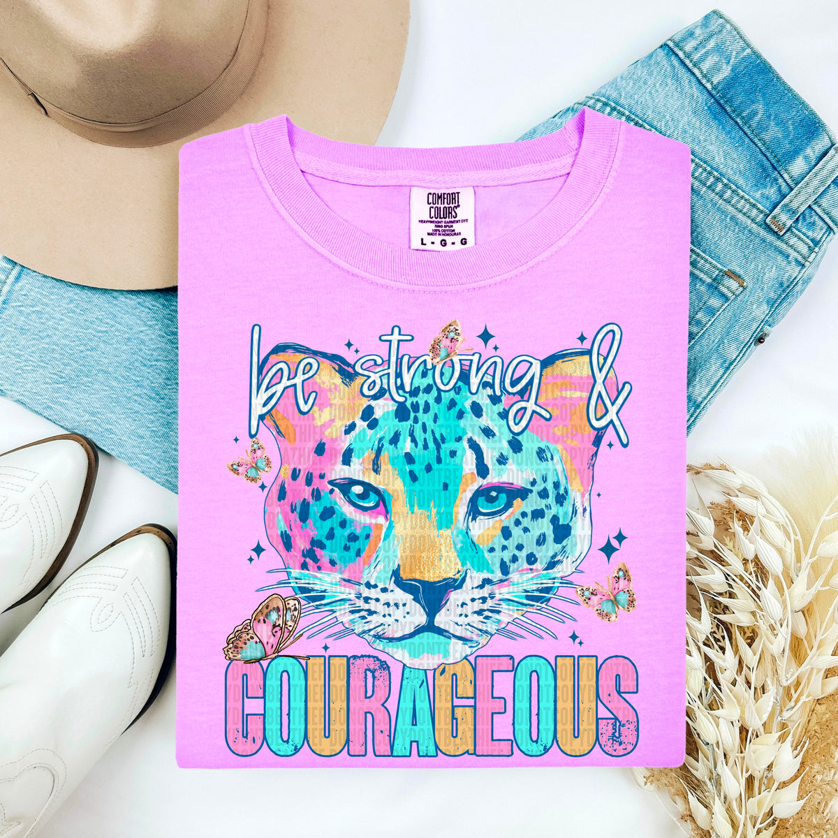 Be strong & courageous 100089 DTF transfer