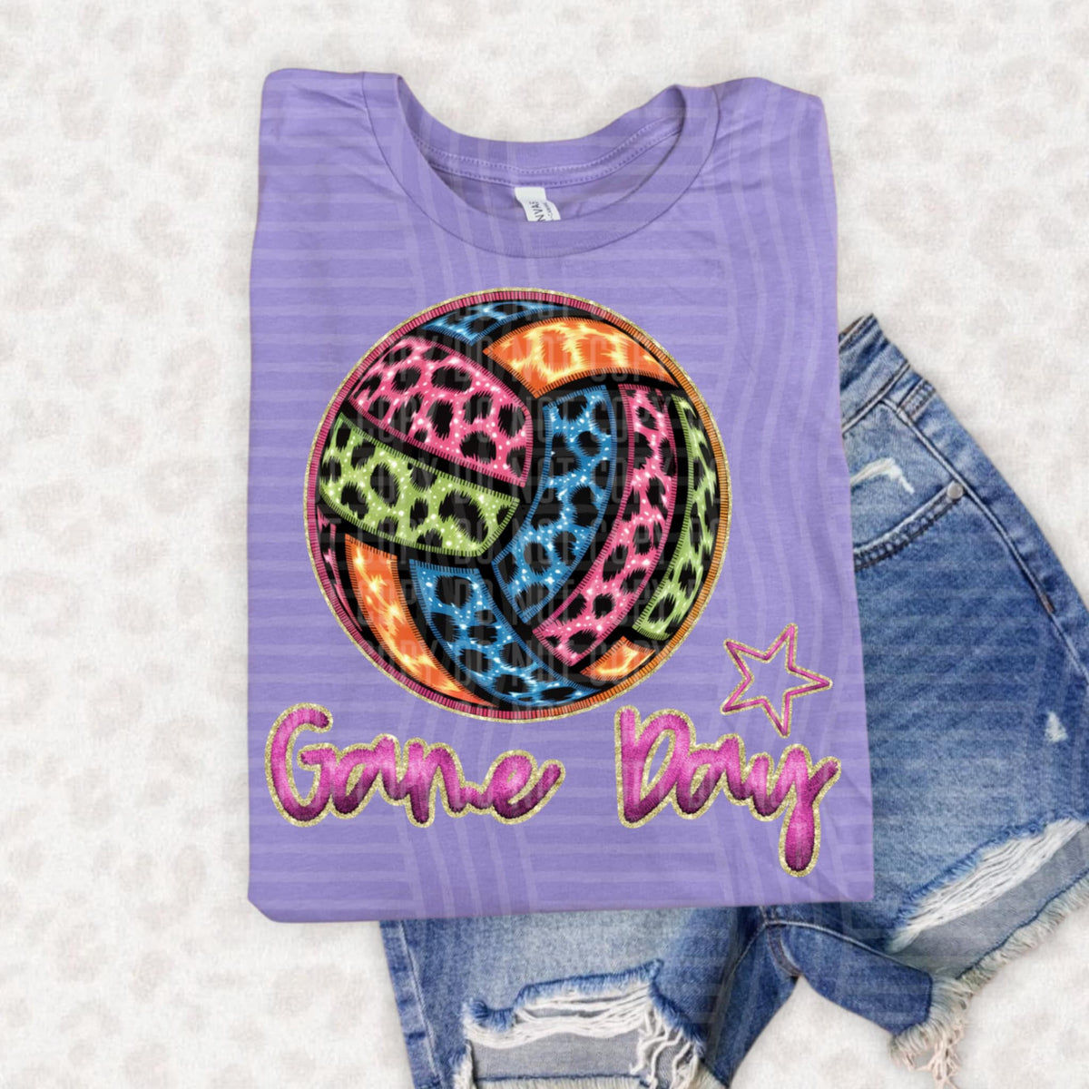 Rainbow Volleyball Game Day (caplinger) DTF transfer