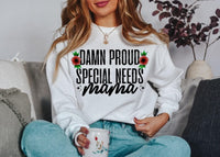 Damn proud special needs mama (LYTTLE) 77207 DTF transfer