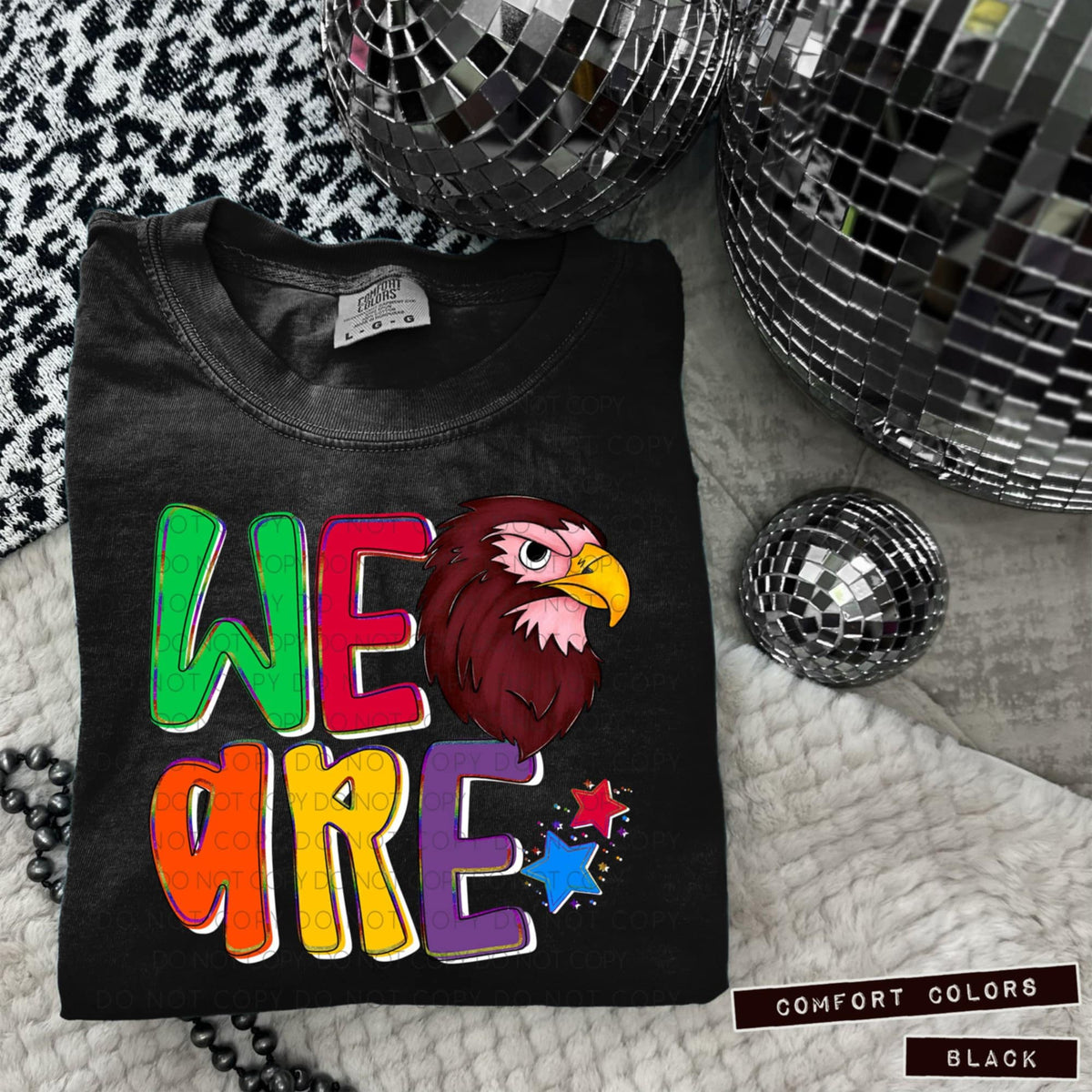 We are falcons maroon (Caplinger) 100783 DTF transfer