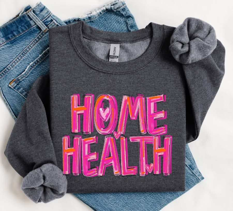 Home health pink brushstroke (S&G) 79665 DTF transfer