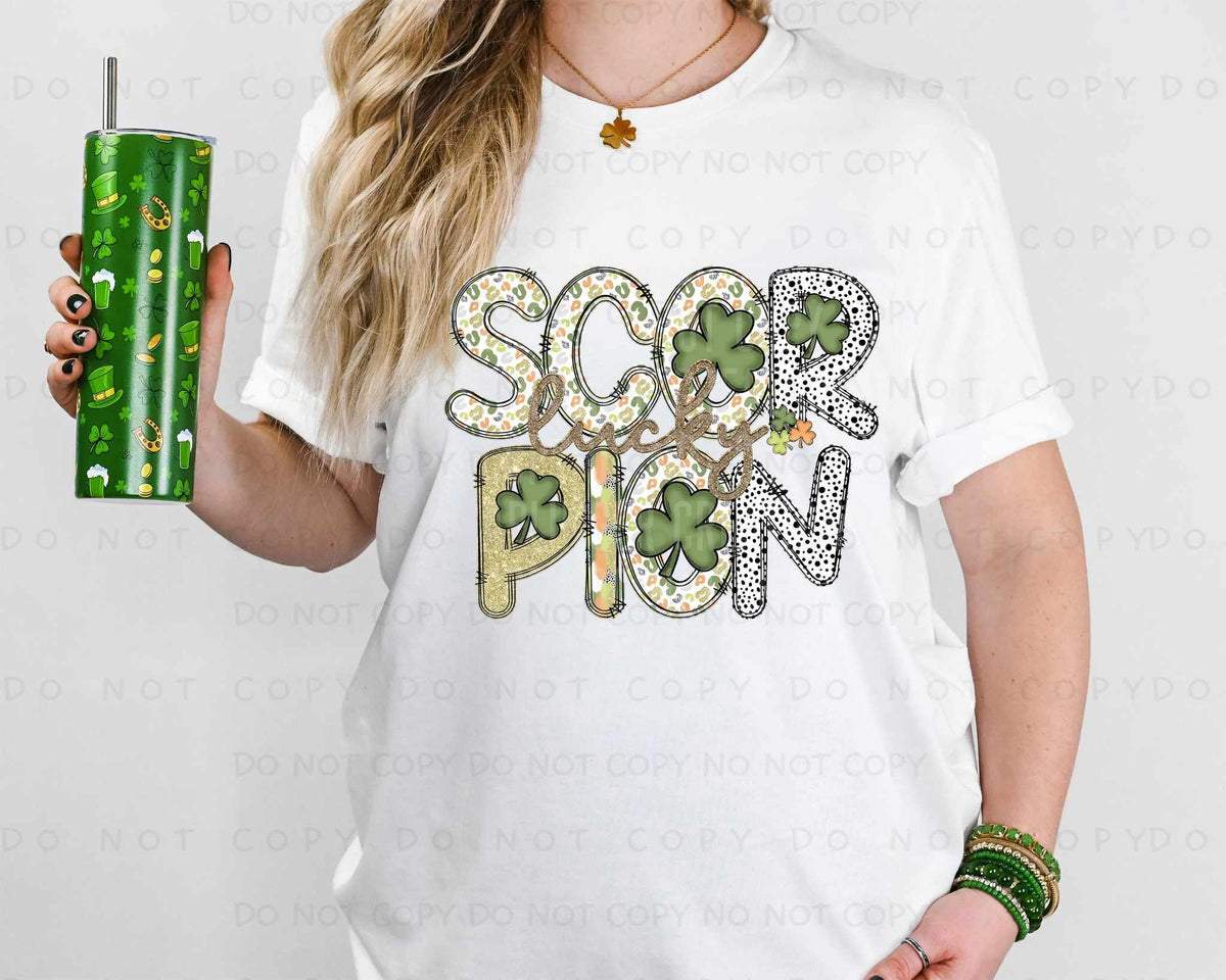 Lucky scorpions st Patrick patterns (caplinger) 82484 DTF transfer