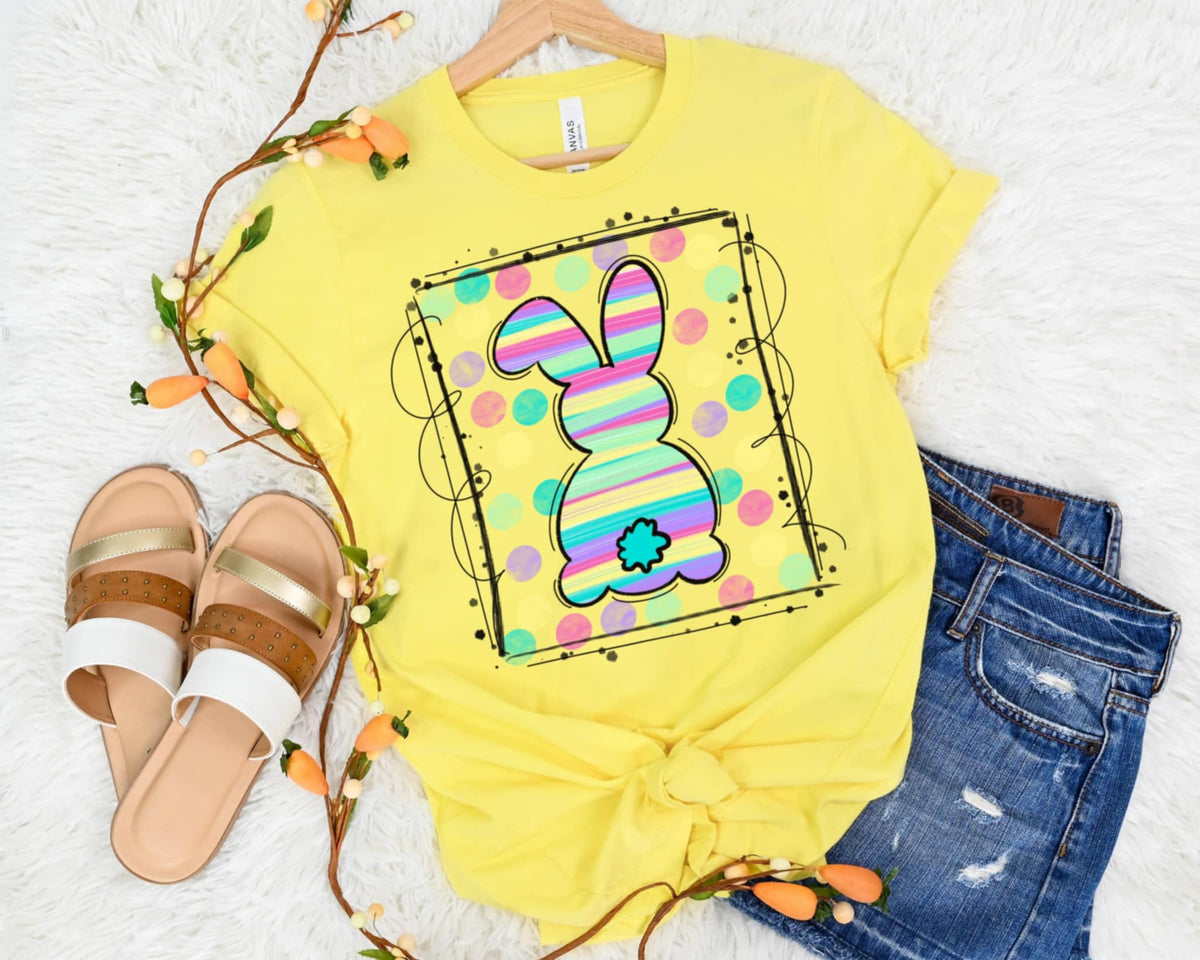 Easter bunny stamp 85132 DTF transfer