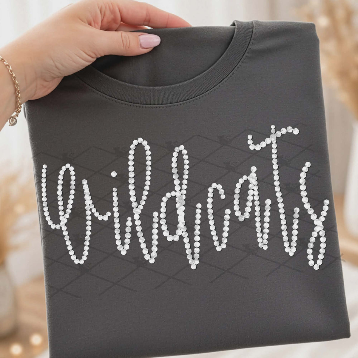 Wildcats faux beads (TTD) DTF Transfer