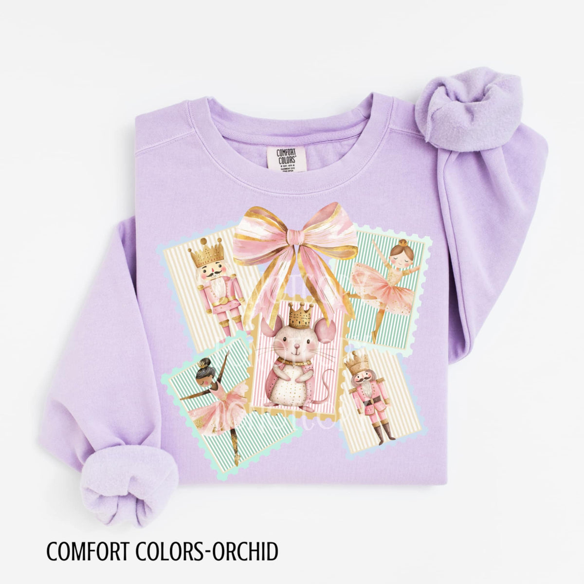 5 Christmas Frames Pink Bow mouse nutcracker CSG DTF transfer