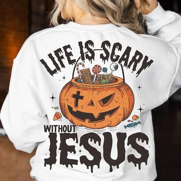 Life without Jesus is scary pumpkin (KARTA) 62884 DTF transfer