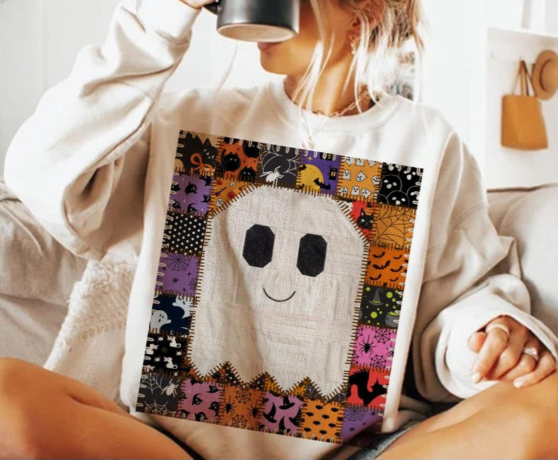 Ghost patched background 109827 DTF transfers