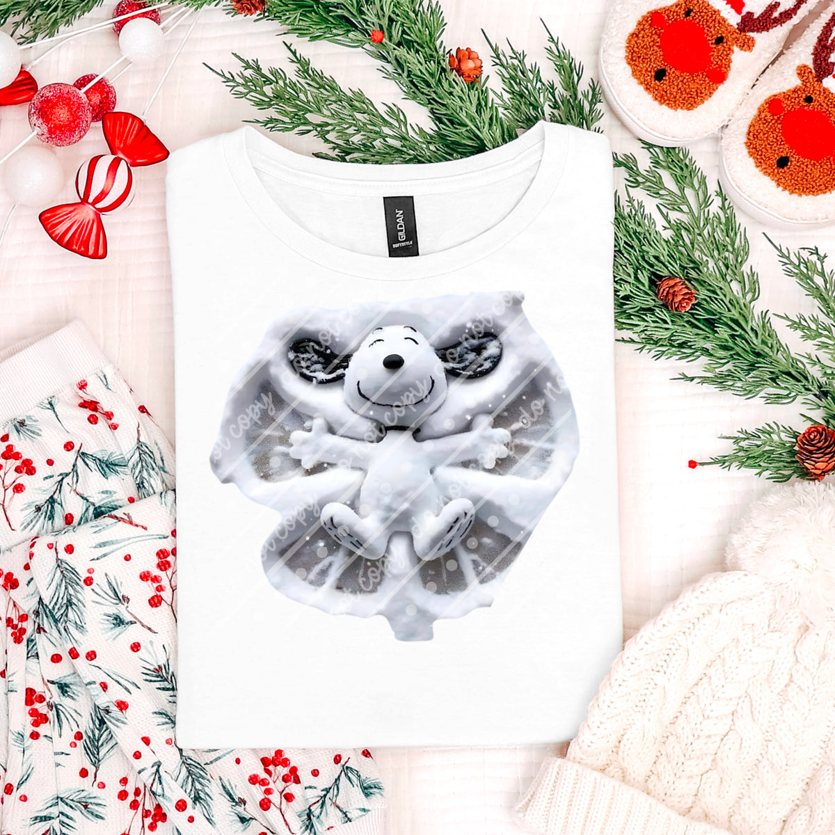 Peanut Snow angel DTF transfer