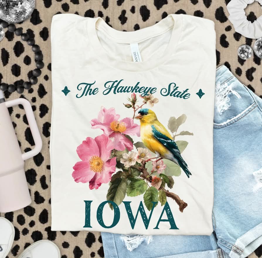 Iowa flowers (s&g) DTF Transfer