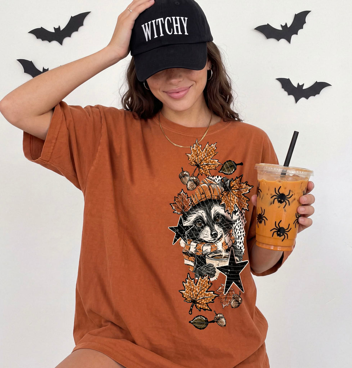 Raccoon black stars sleeve (SBB) DTF Transfer
