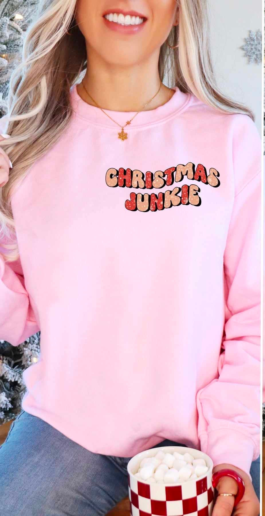 Christmas junkie (CSC) 55608  DTF transfer