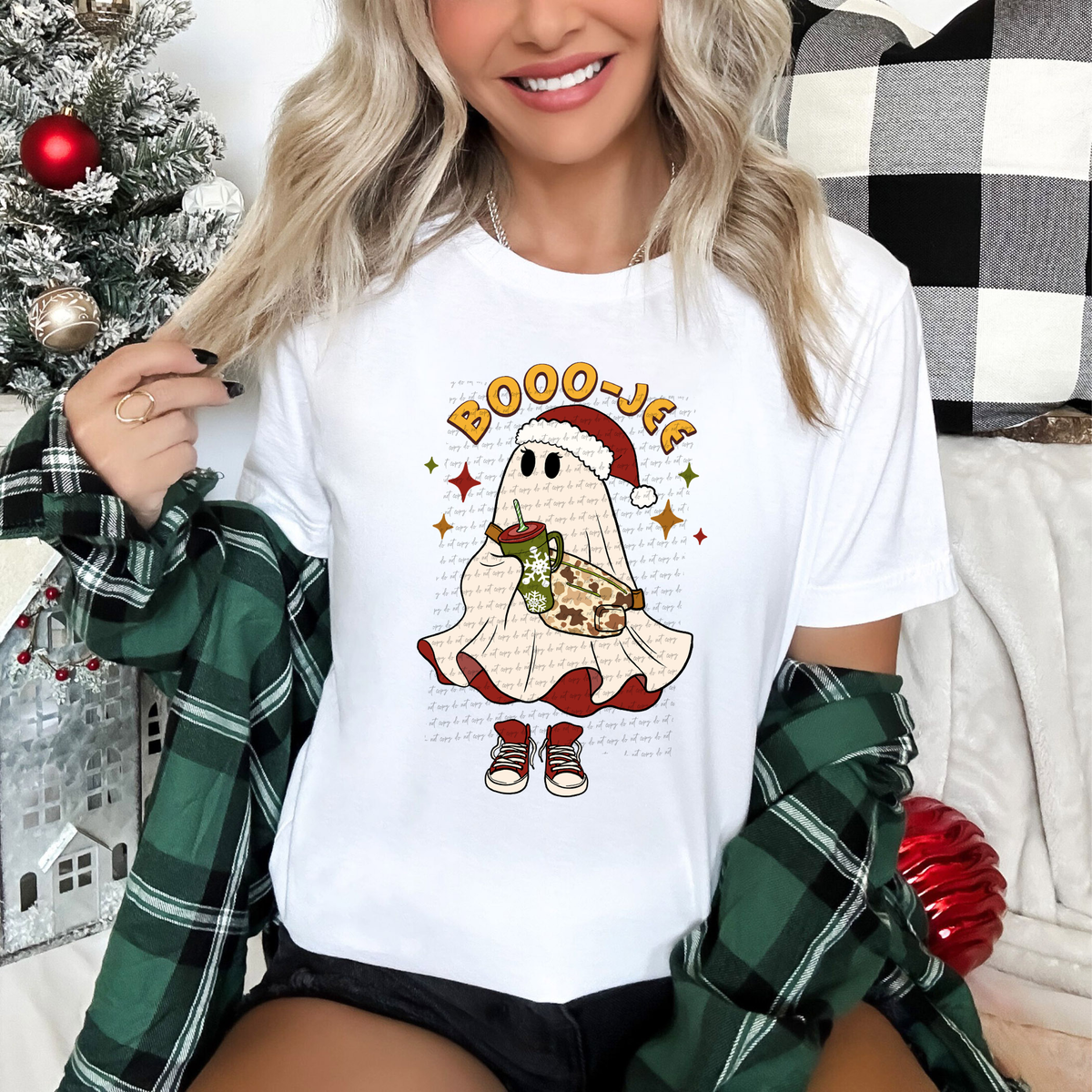 Boooo jee with ghost Christmas 49835 DTF transfer
