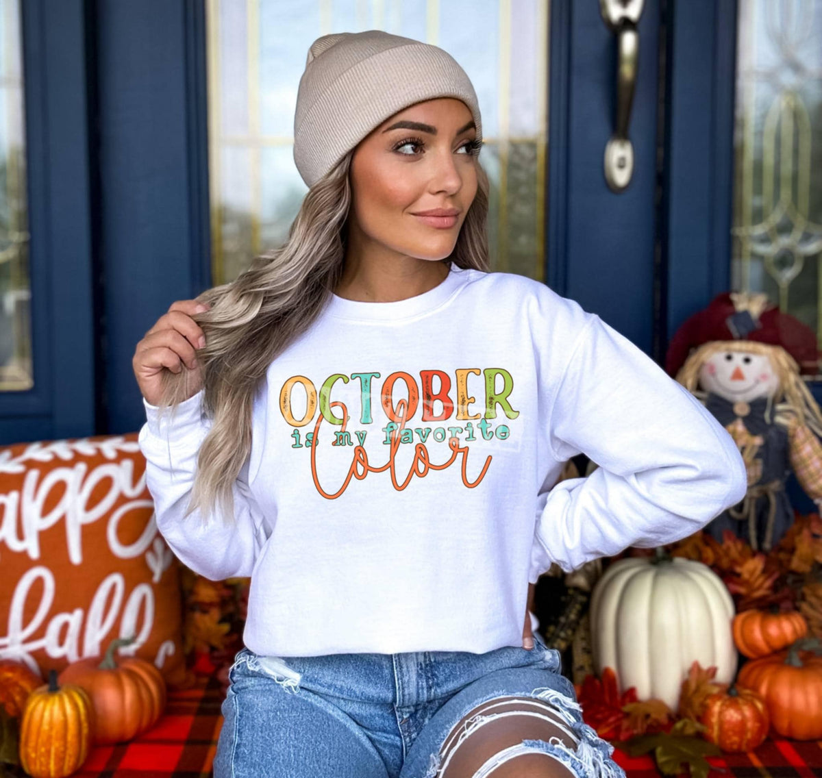 October is my favorite color 103125 DTF transfer