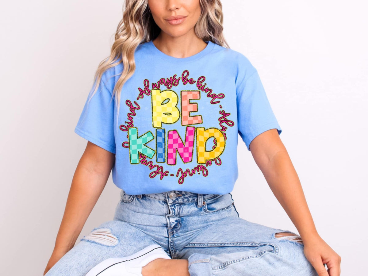 Be kind circle 94076 DTF transfer