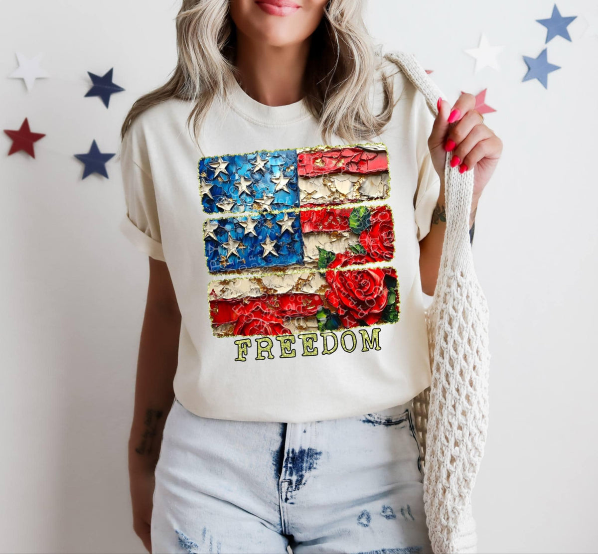 Freedom flag 99826 DTF transfer