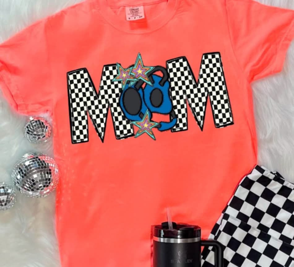 Sports mom checkered (S&G) 87184 DTF transfer