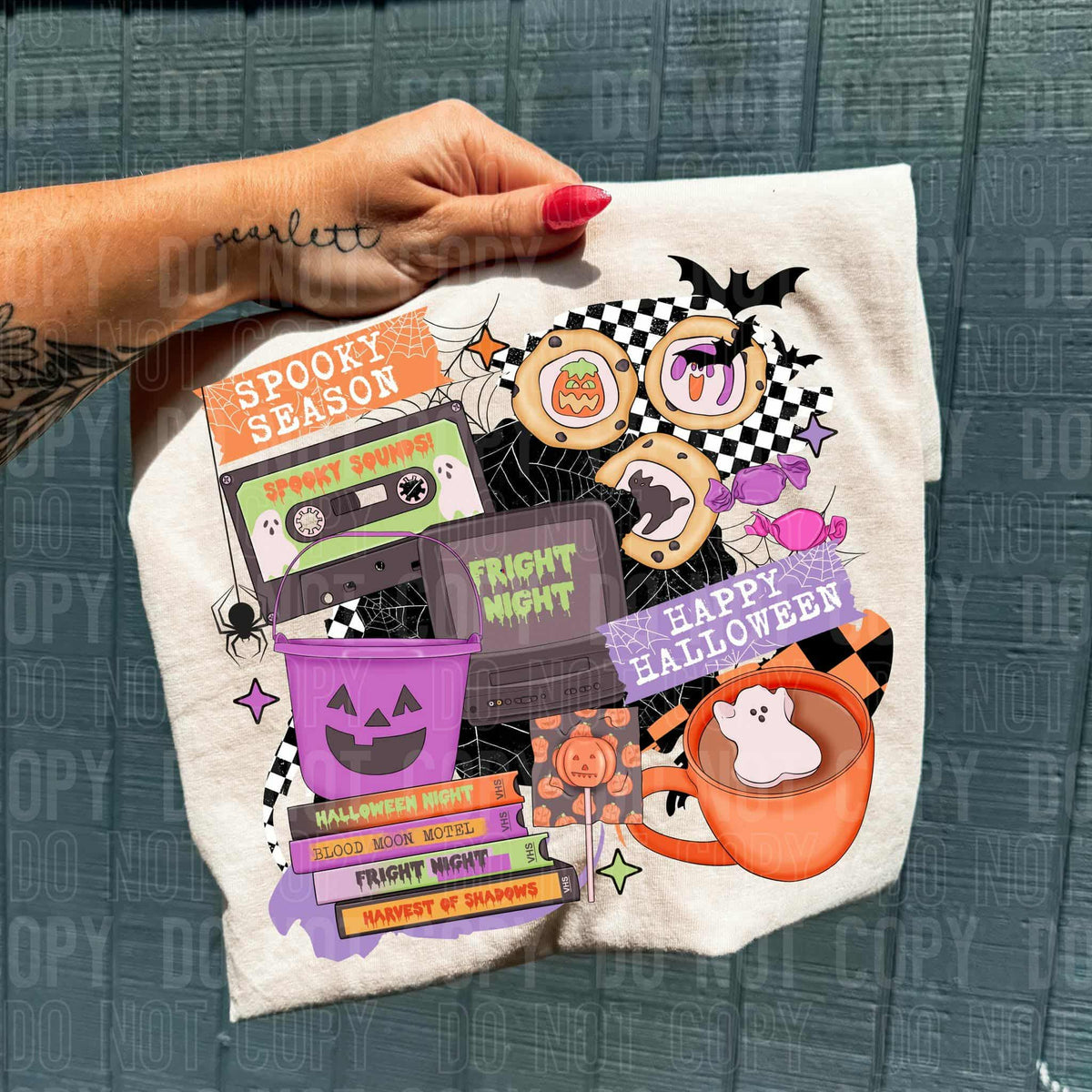 Spooky season Halloween cluster SBB DTF transfer