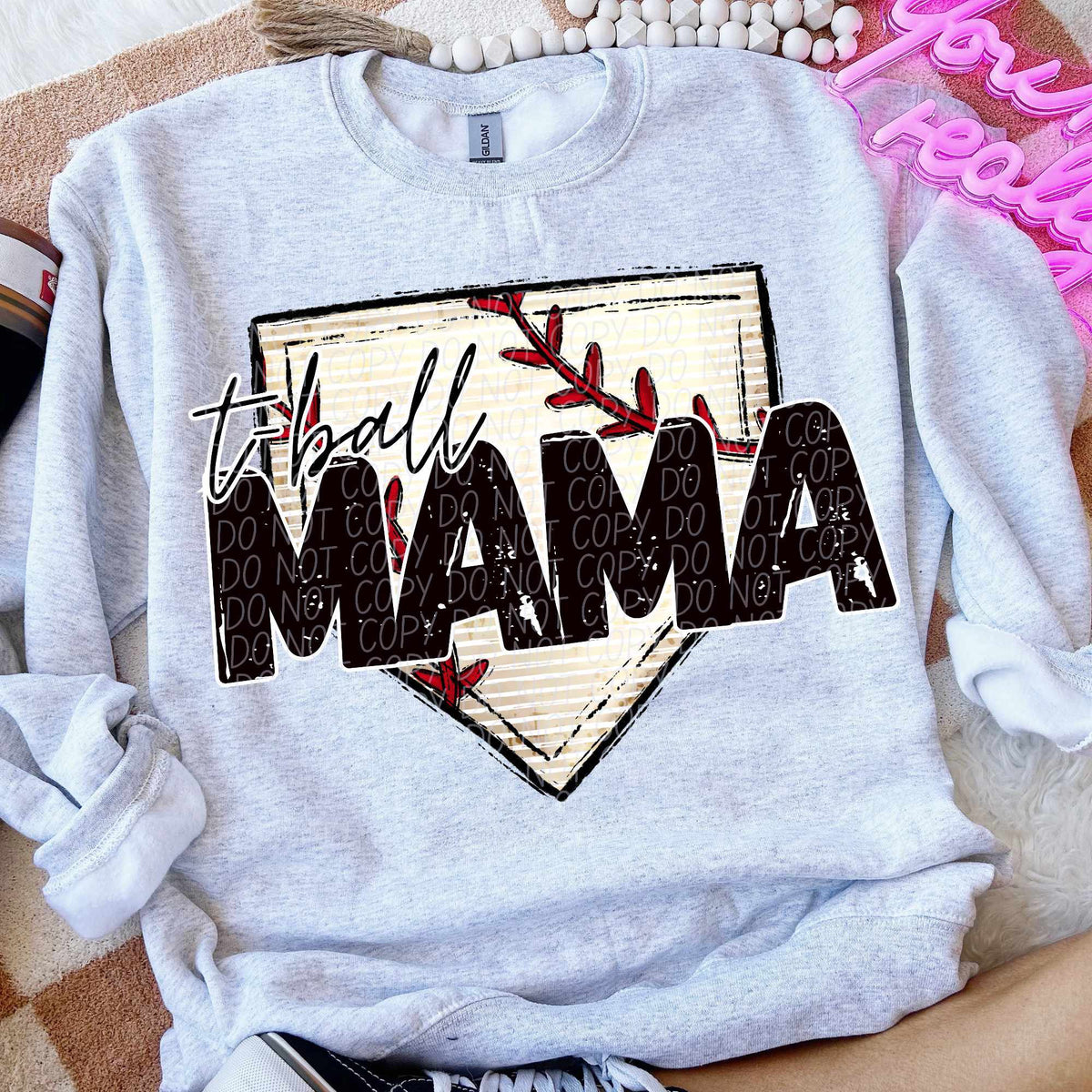 T-ball mama baseball diamond (CITY) 84973 DTF transfer