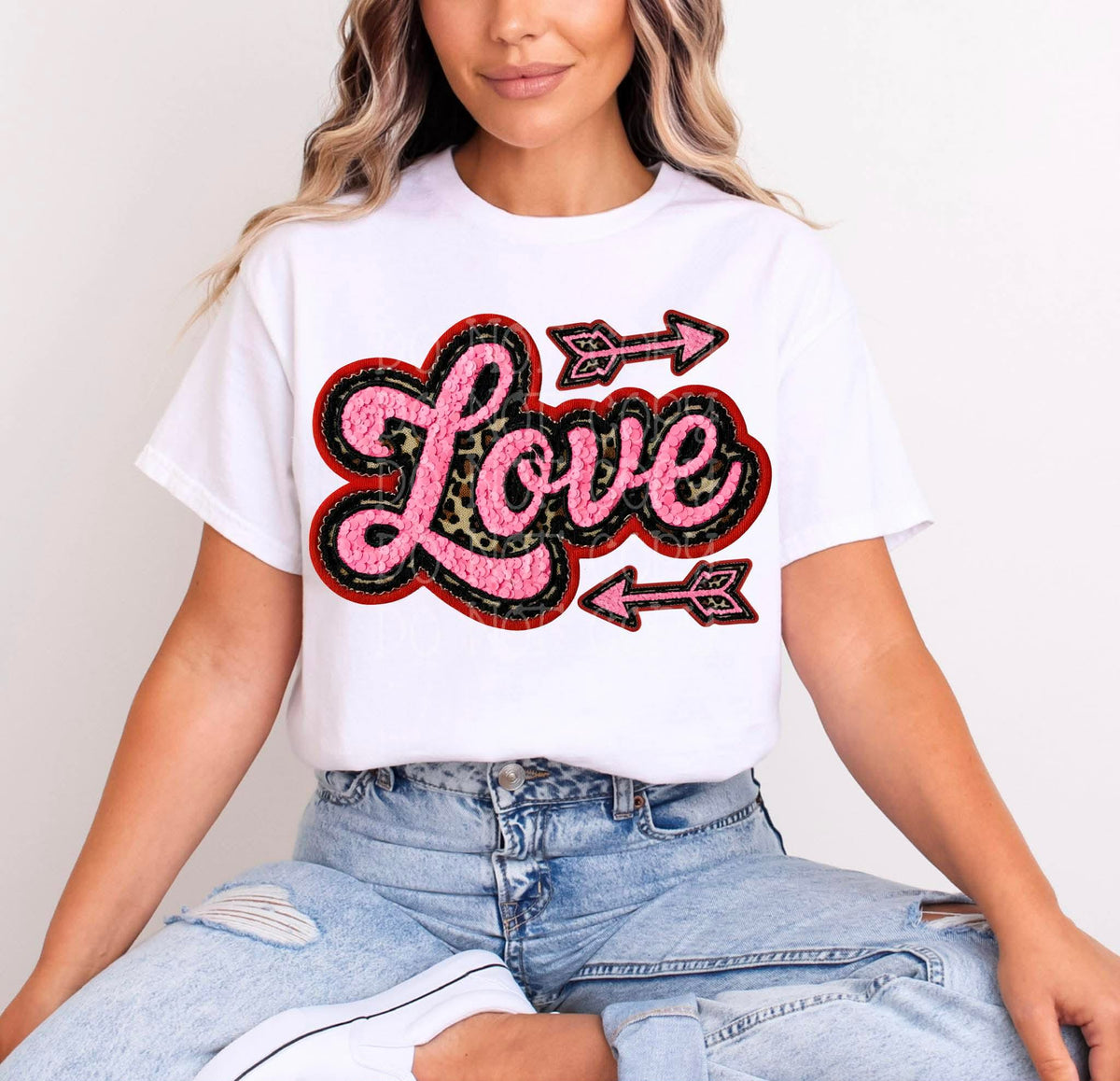 Love Cursive Arrows (C’s) DTF Transfer