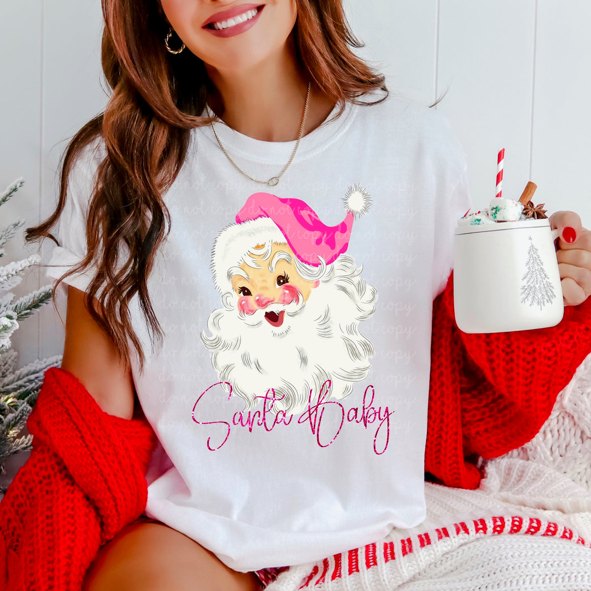 Pink Santa Baby (MZ) DTF Transfer