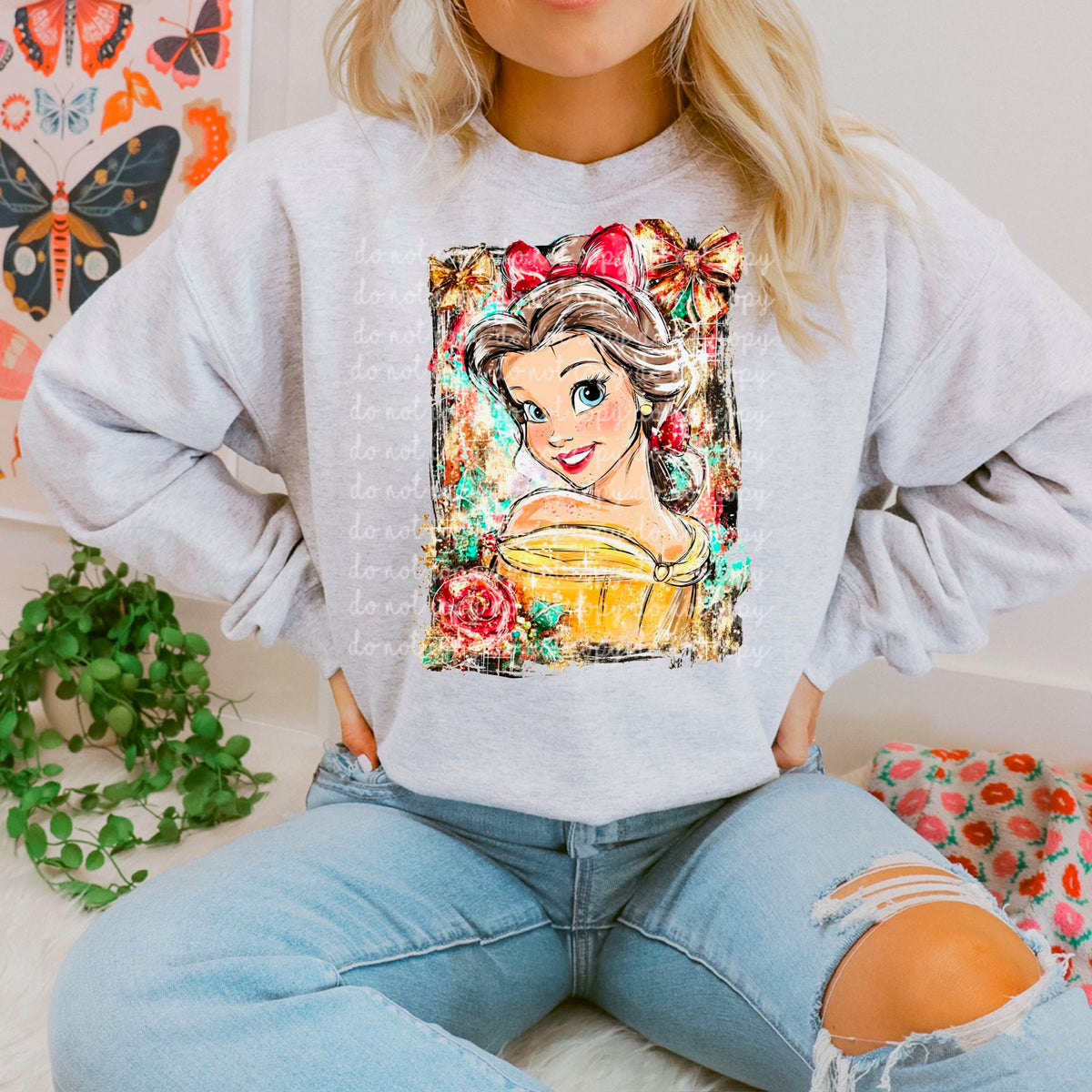 Yellow Dress Princess 117466 DTF transfer