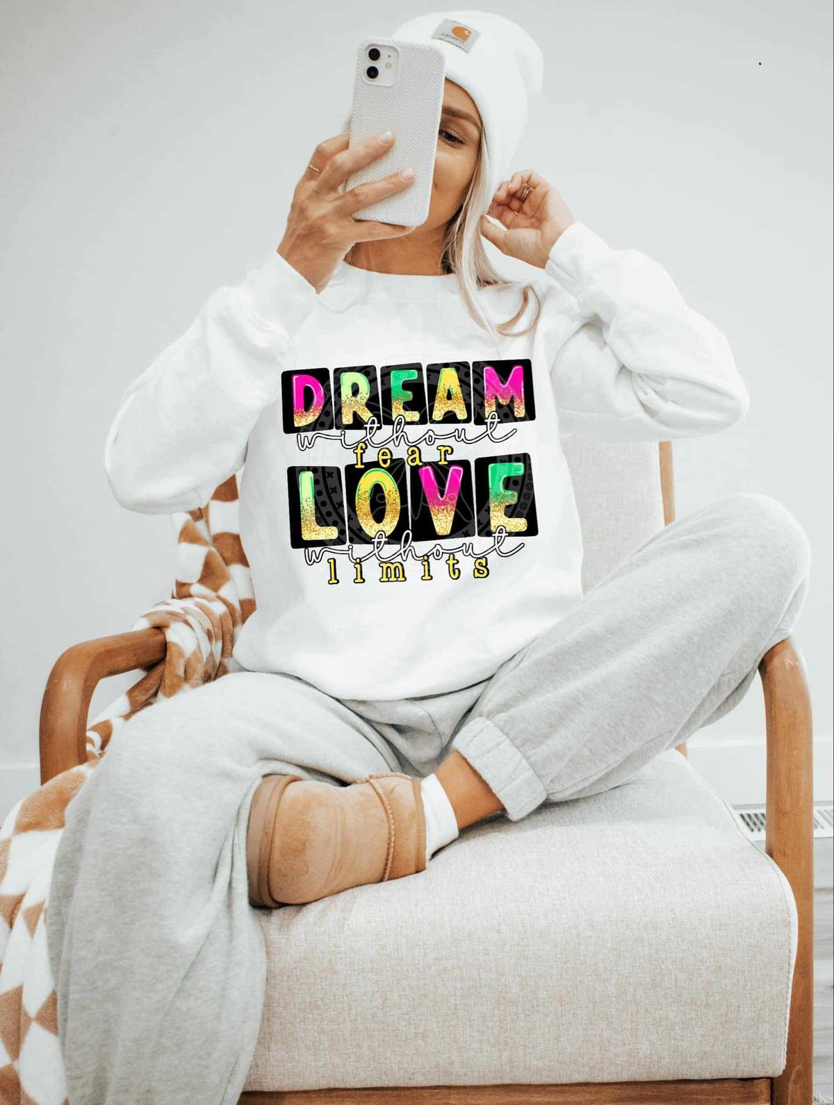 Dream without fear love without limits COLOR 82687 DTF transfer