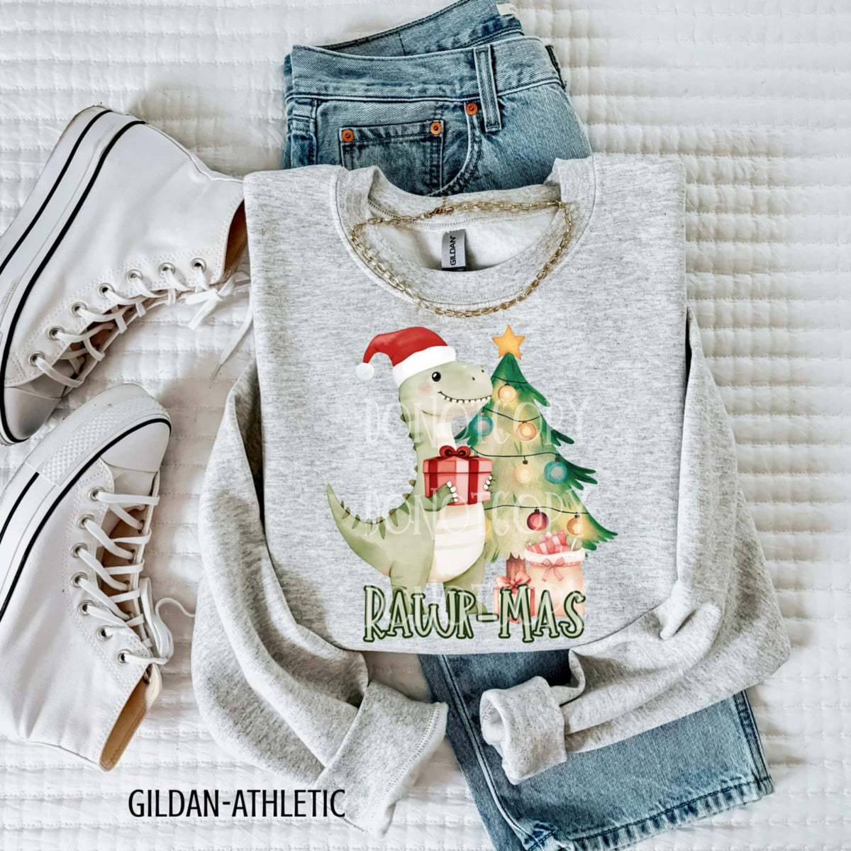 Rawrmas dinosaus CSG DTF transfer