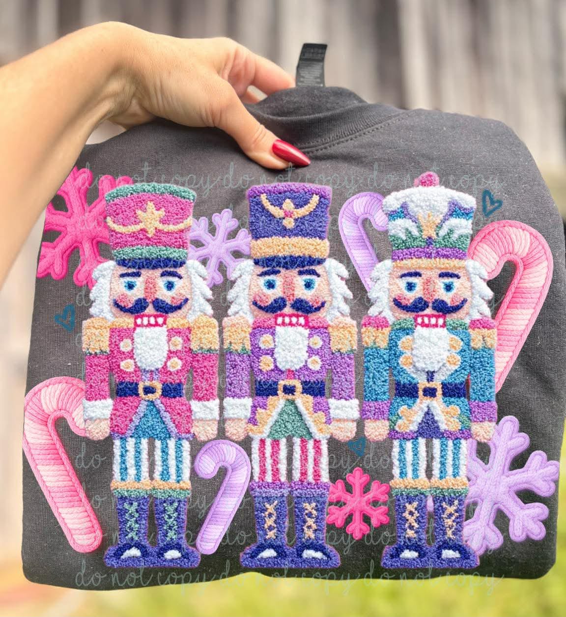 Pastel Faux Yarn Nutcrackers (MMD) DTF Transfer