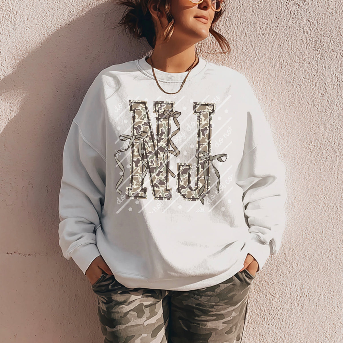 NJ camo bow state (scarlow) DTF Transfer