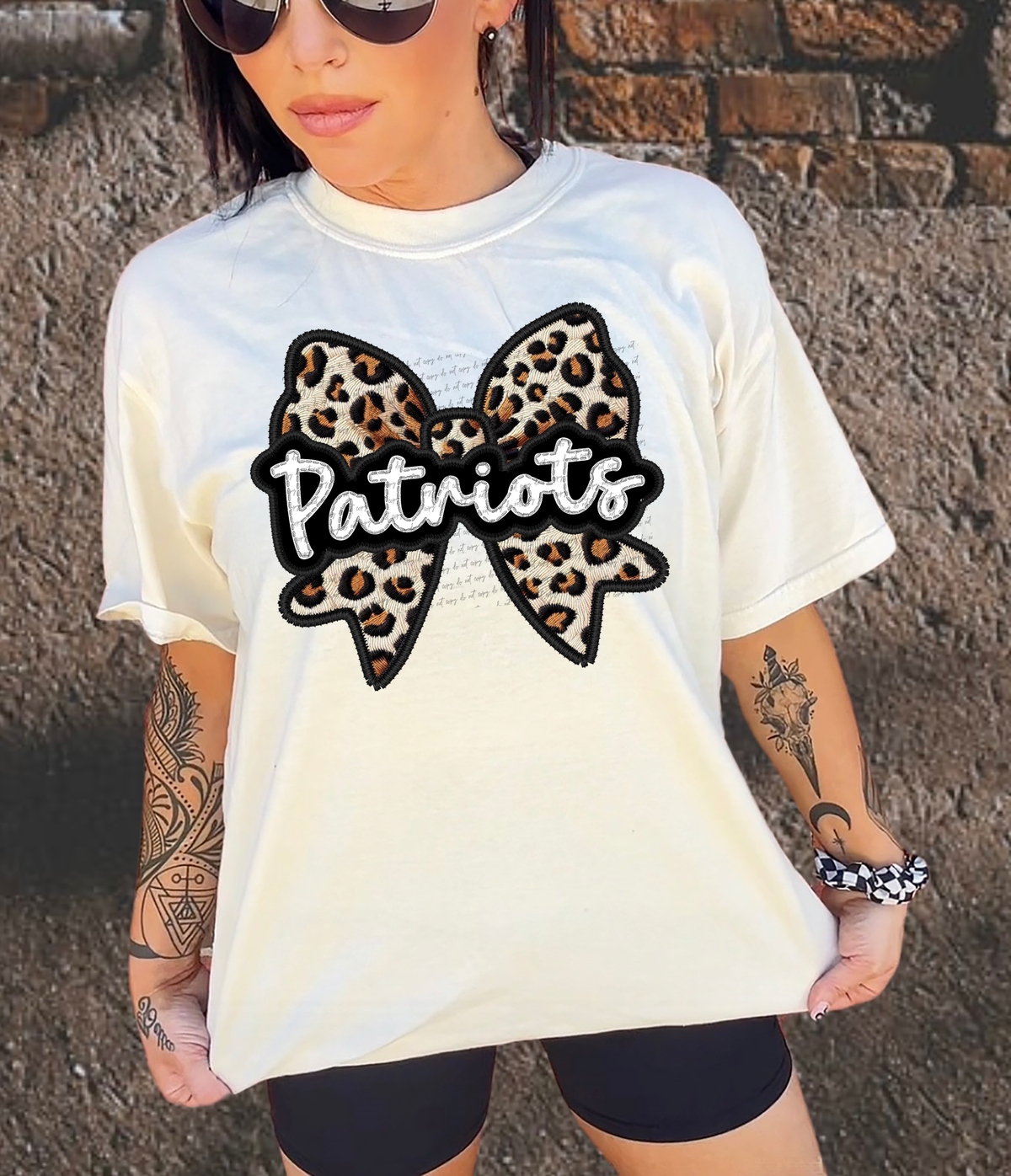Patriots Faux Embroidery Bow 30498 DTF transfer