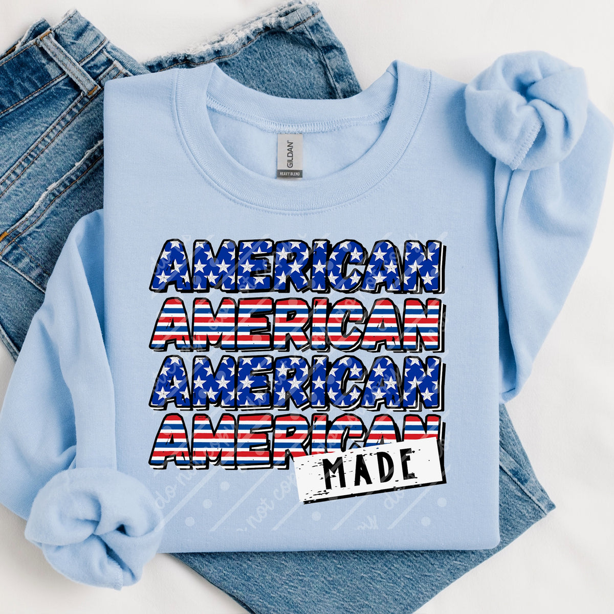 American made stacked (exclusive) DTF Transfer