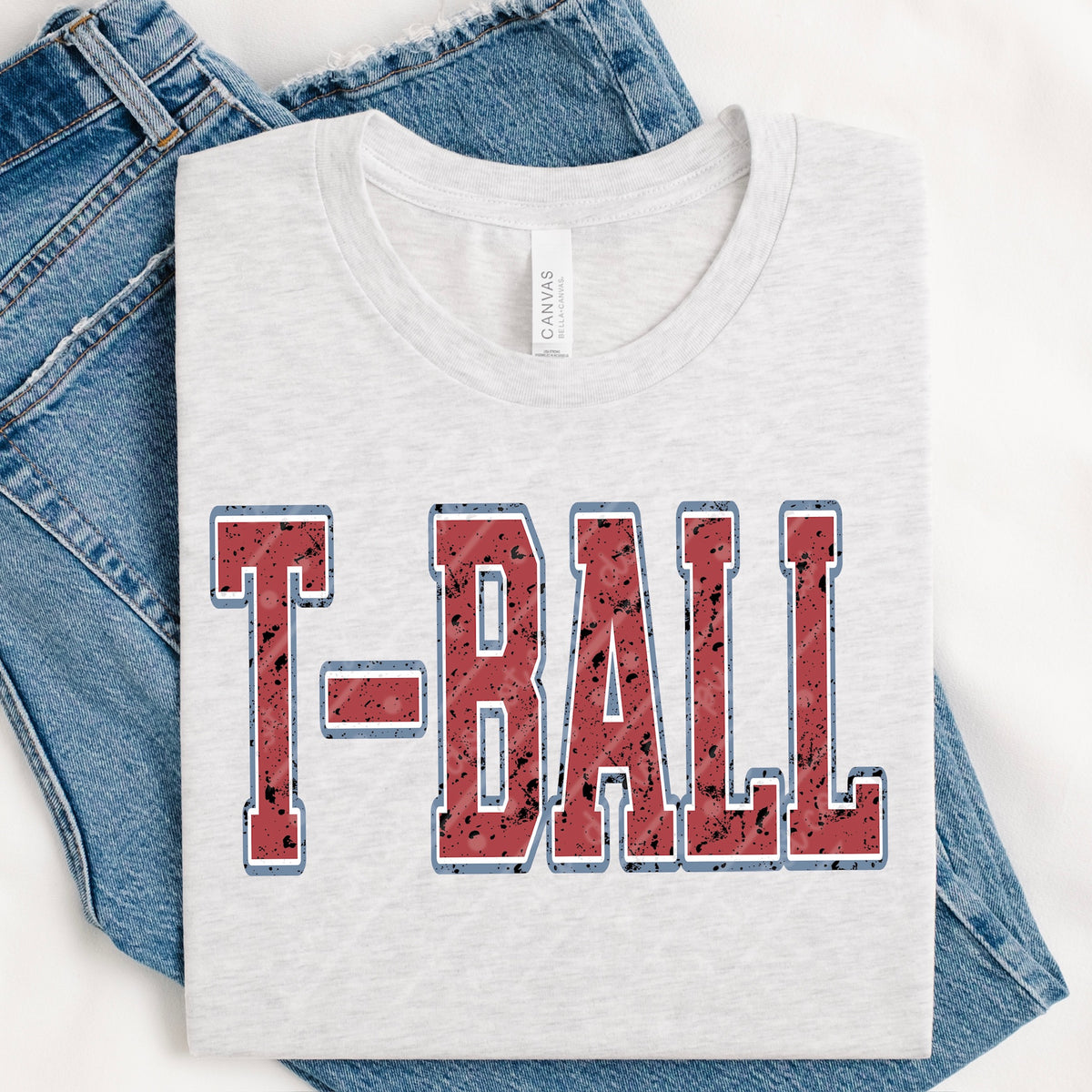 T-BALL DISTRESSED (MZ) DTF Transfer