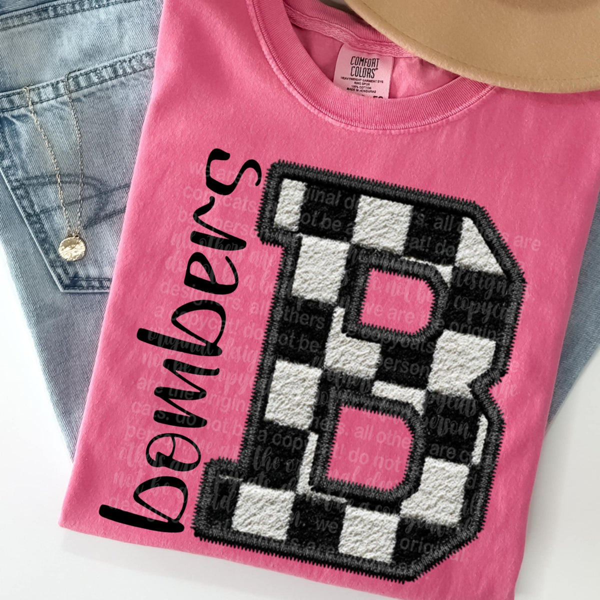 Bombers Checkered Mascots (TTD) 109020 DTF transfer