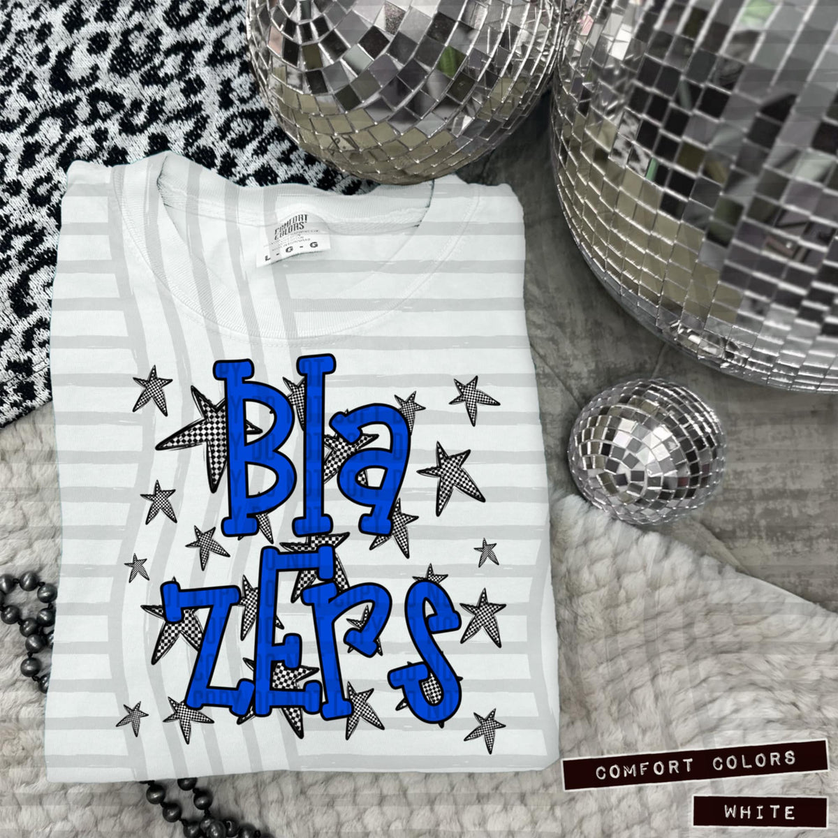 Blue Staggered Mascots (Caplinger)