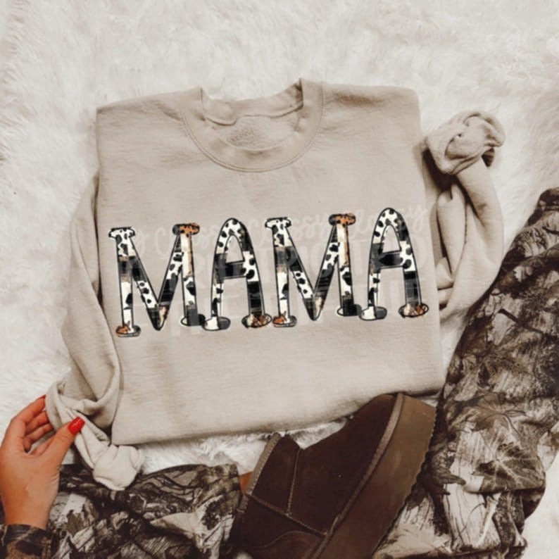 Mama western filled 95103 DTF transfer