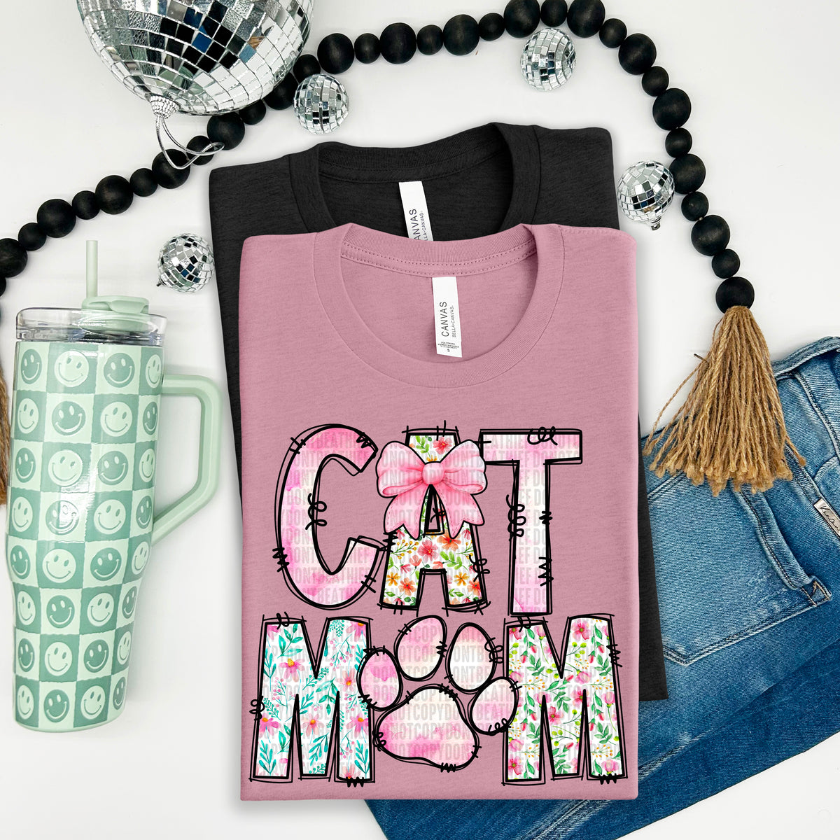 Cat mom paw 100097 DTF transfer