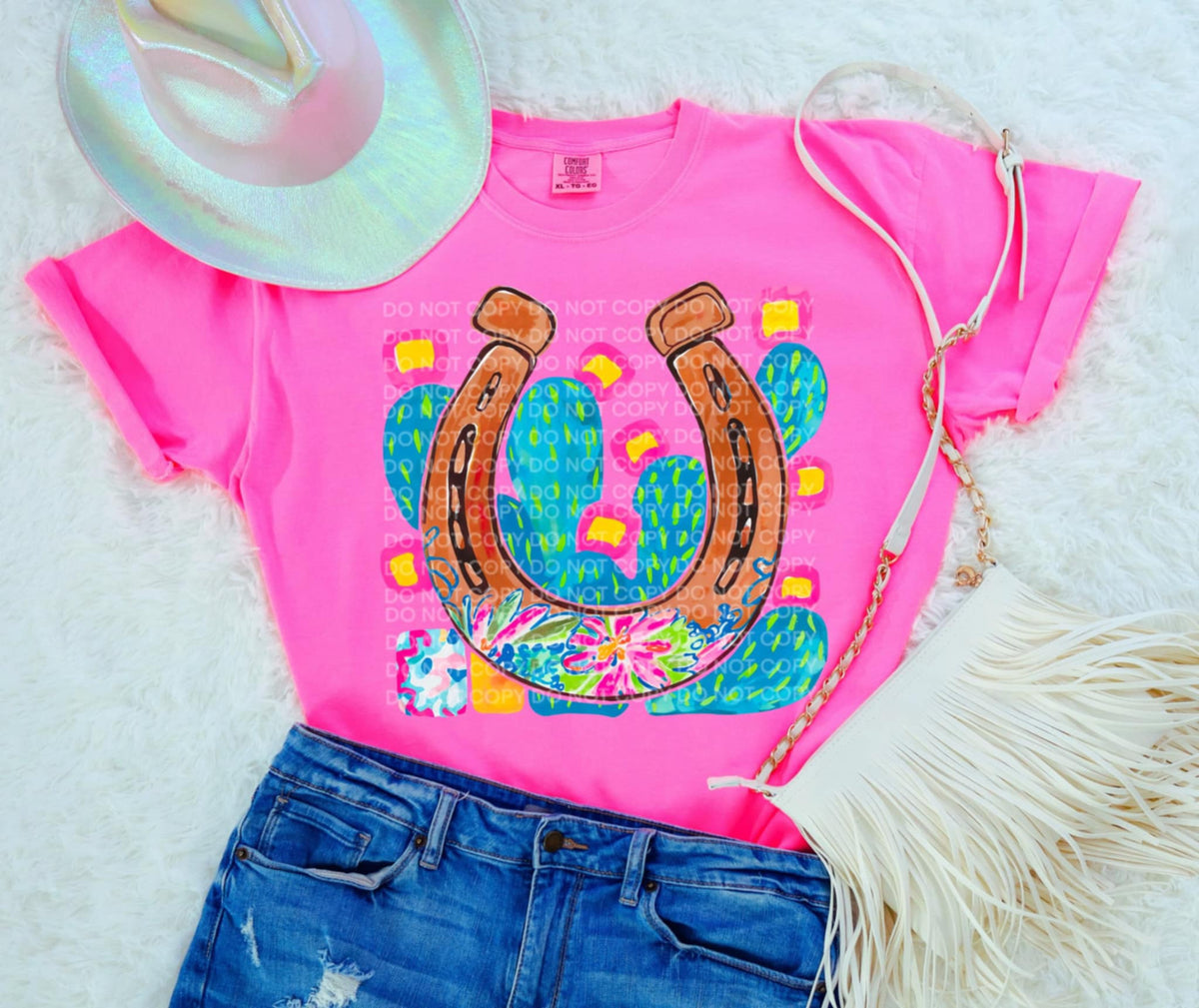 Cactus Horseshoe (scg) DTF Transfer