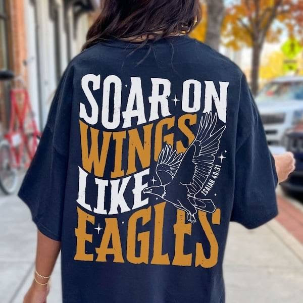 Soar on wings like eagles white and yellow (KARTA) 62974 DTF transfer